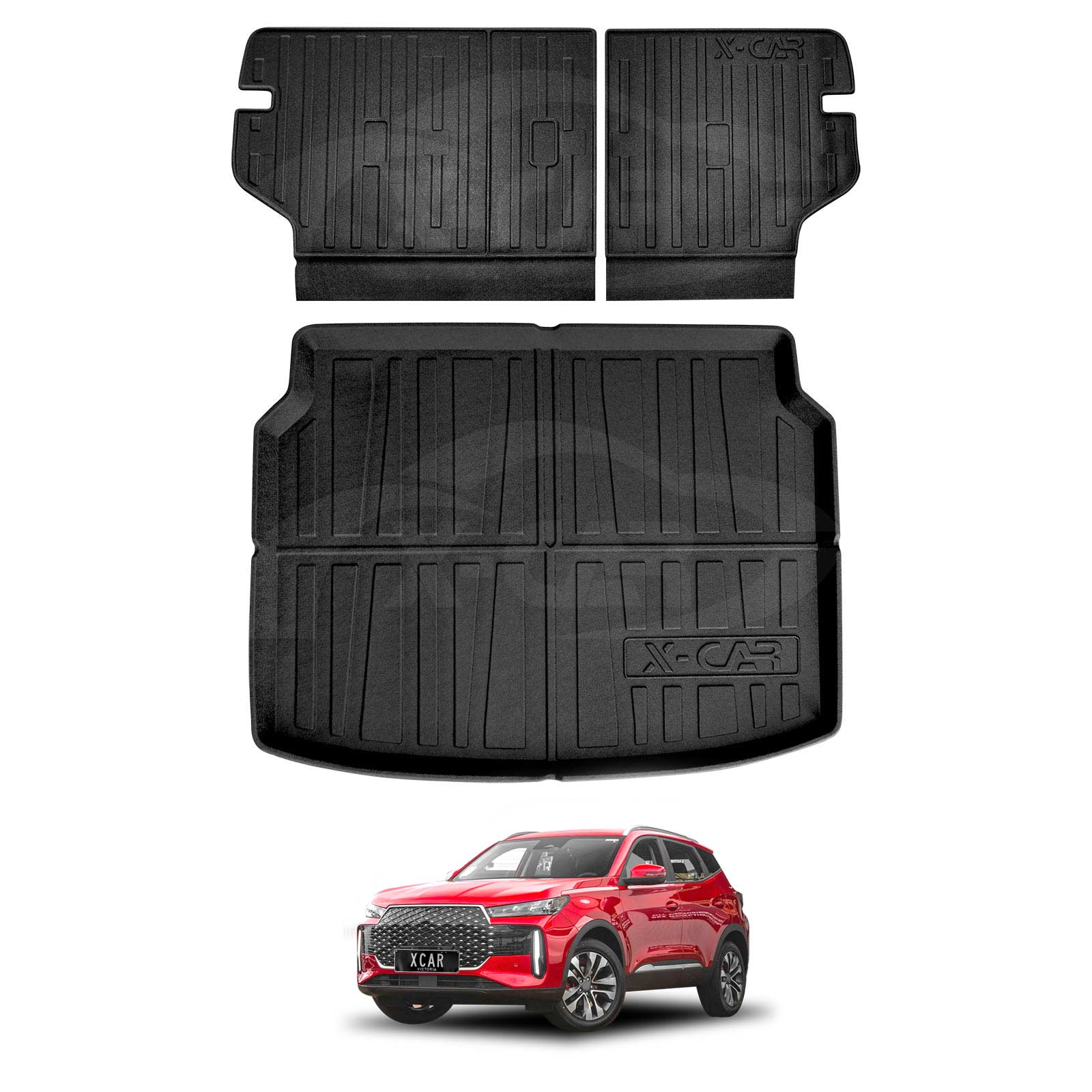 Boot Liner/ Back Seat Protector for Chery Tiggo 4 Petrol 2025-Onwards All Weather Car Mats
