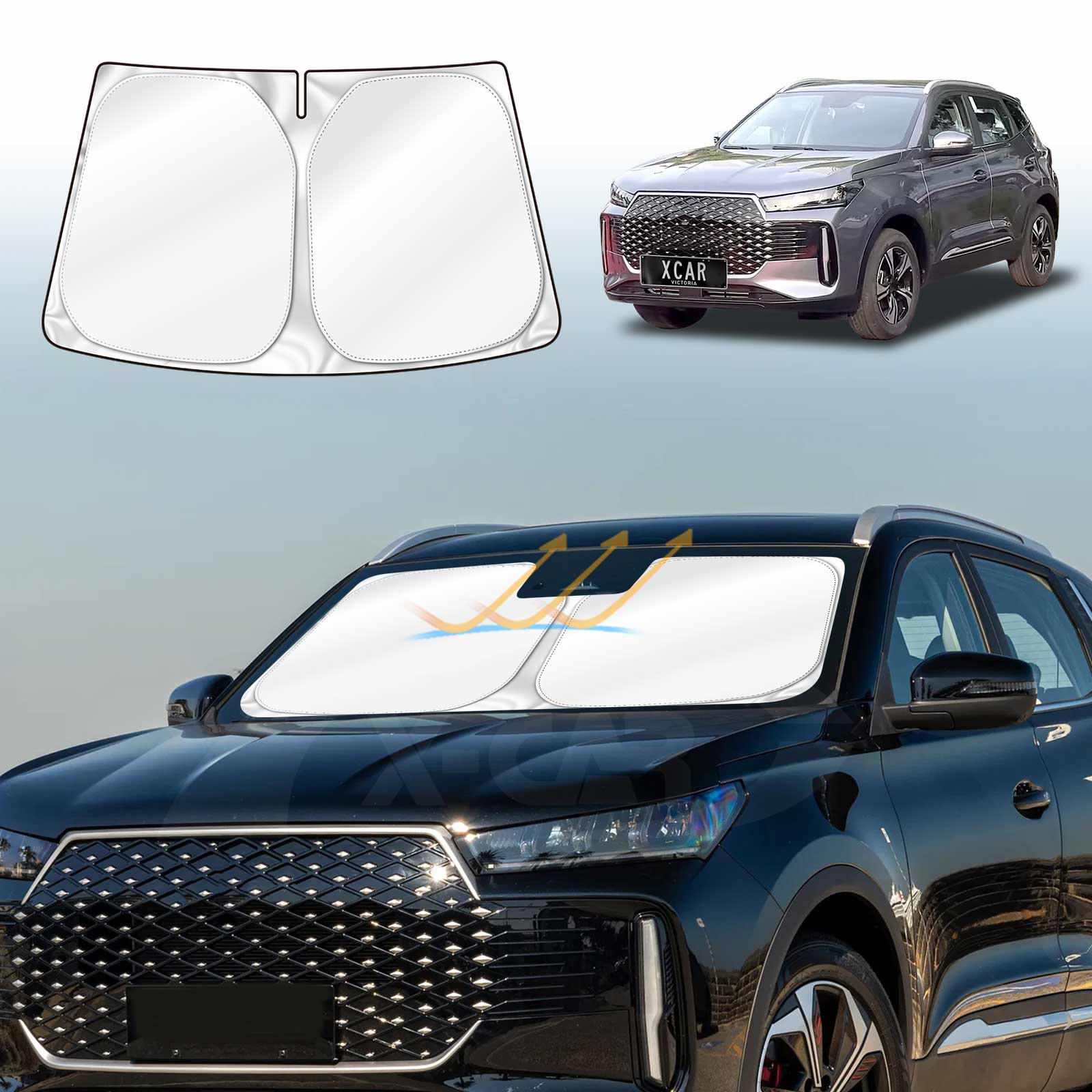 WindScreen Sun Shade for Chery Tiggo 4 Pro 2024-Onwards WindShield Blind