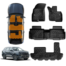 3D Floor Mats for Chery Tiggo 8 Pro Max 2024-2025 All-Weather Car Liners