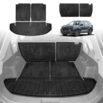 Boot Liner/Back Seat Protector for Chery Tiggo 8 Pro Max 2024-Onwards All Weather Car Mats