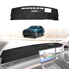 X-CAR dash mat installed on Chery Tiggo 9 car dashboard.