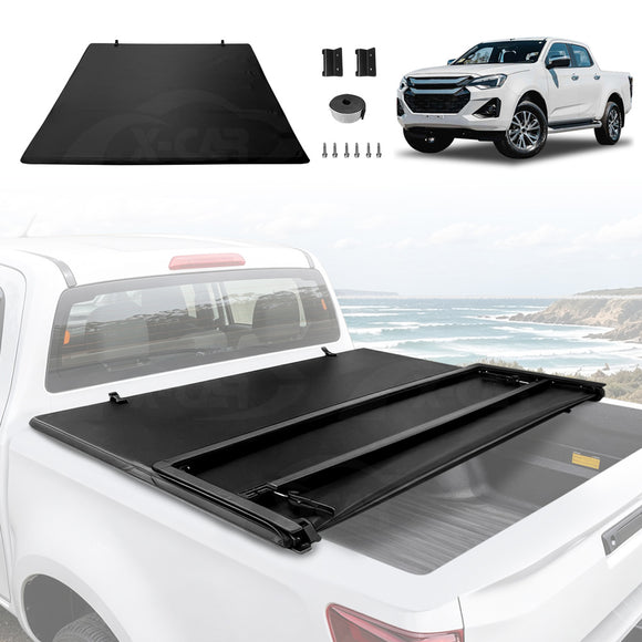 Soft Tonneau Cover for ISUZU D-MAX DMAX Dual Cab 2020-Onwards Tri-Fold Ute Tub Bed