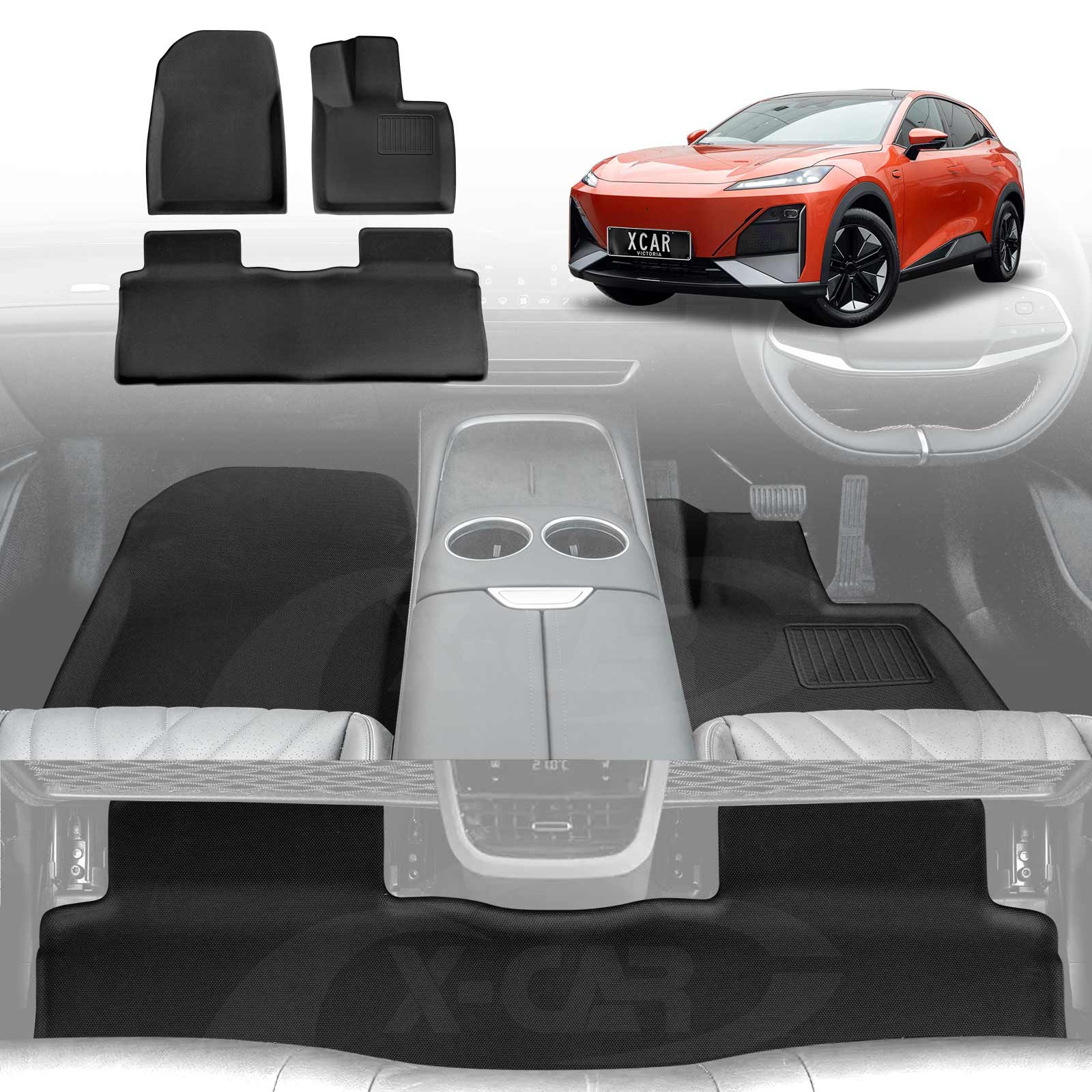 3D Floor Mats for Deepal S07 2024-Onwards All-Weather Car Liners