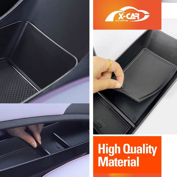 Console Organizer Tray Rubber Cup Holder Insert for BYD Dolphin 2023-2025 Storage Box