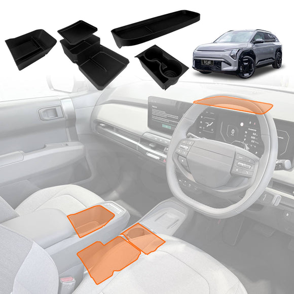 Centre Console Organiser for Kia EV3 2025-Onwards Armrest Tray Storage Box Cup Holder