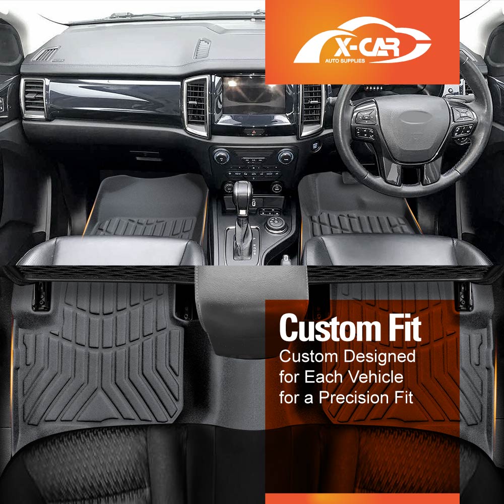 3D Floor Mats for Ford Everest 2015-2022 All-Weather Car Liners - 0