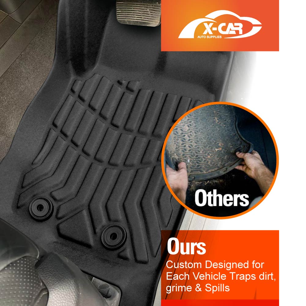 3D All-Weather Floor Mats for Ford Everest 2015-2022 | X-CAR