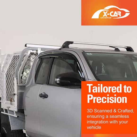 Weathershields for Toyota Hilux Auto Extra Cab 2025-Onwards Car Wind Deflectors Sun Visors