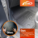 3D Floor Mats for Toyota Hilux Dual Cab Auto 2016-2025 All-Weather Car Liners-4