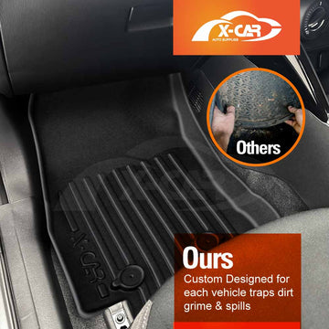 3D Floor Mats for Mazda 2 Hatch & Sedan 2014-Onwards DJ/DL Series All-Weather Car Liners - 0