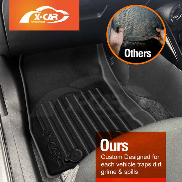 3D Floor Mats for Mazda 2 Hatch & Sedan 2014-Onwards DJ/DL Series All-Weather Car Liners