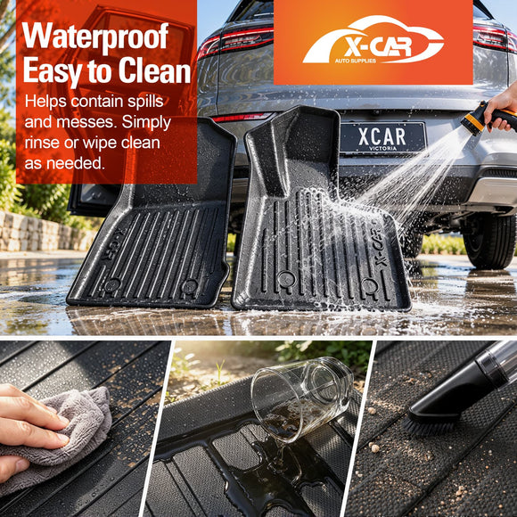 Floor Mats for Kia Carnival KA4 Series 2020-Onwards Heavy Duty All Weather Car Mats
