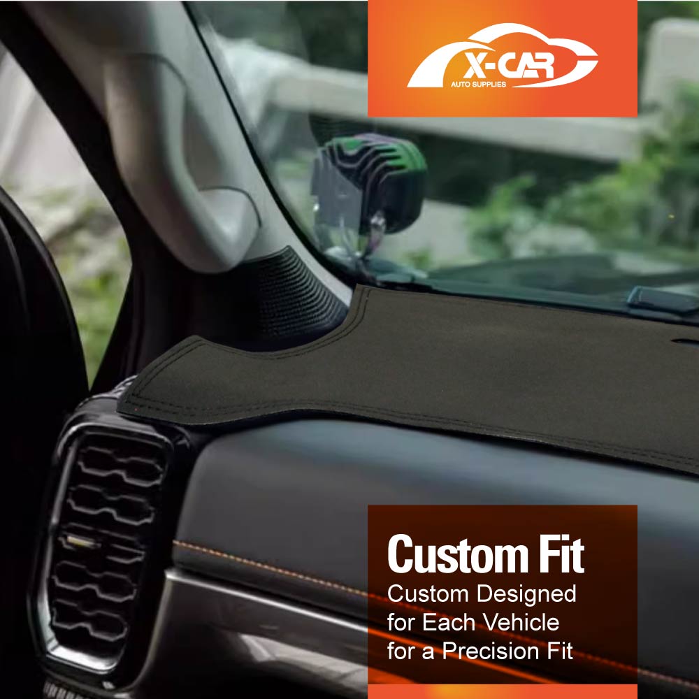 Non-Slip Dashboard Sun Pad Cover For Ford Everest (UB) 2022-2024 – Black Carpet Mat