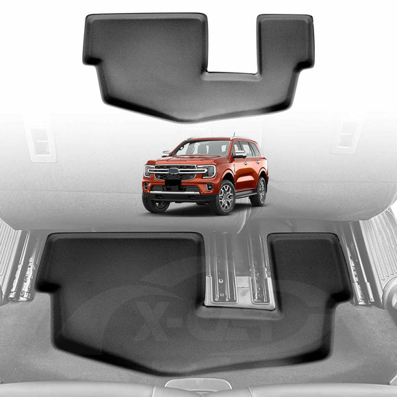 3D Floor Mats for Ford Everest 2022-Onwards Floor Liners Full Set Carpet