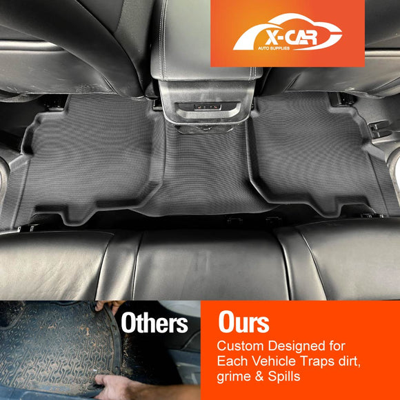 3D Floor Mats for Ford Everest 2022-Onwards Floor Liners Full Set Carpet