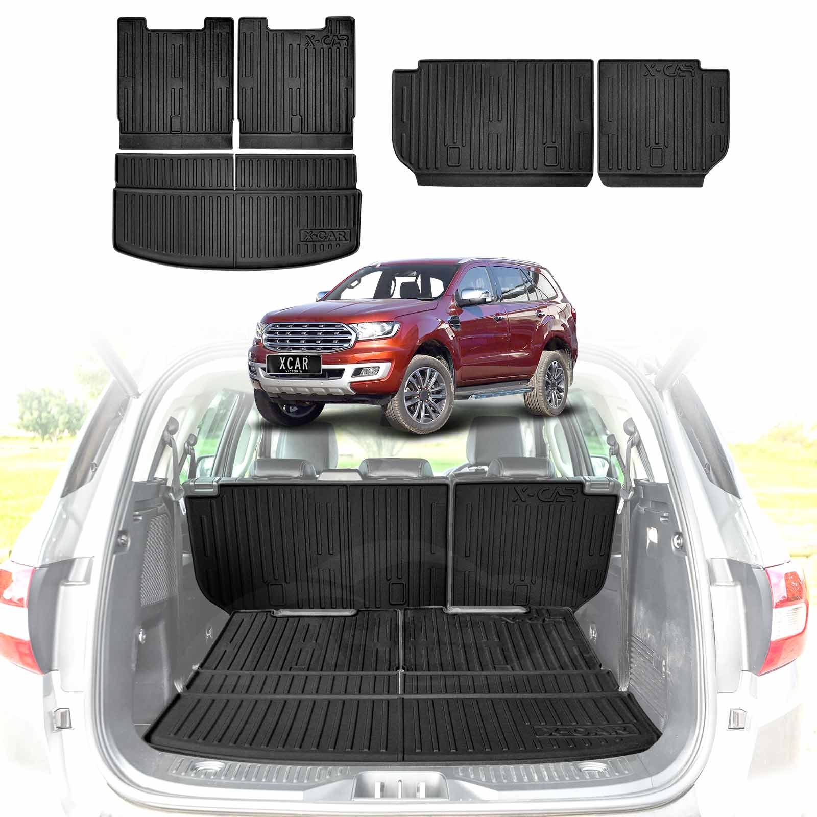 Boot Liner / Back Seat Protector for Ford Everest 2015-2022 - 0