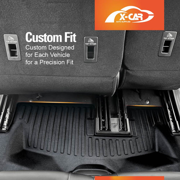 3D Floor Mats for Ford Everest 2022-Onwards All-Weather Liners