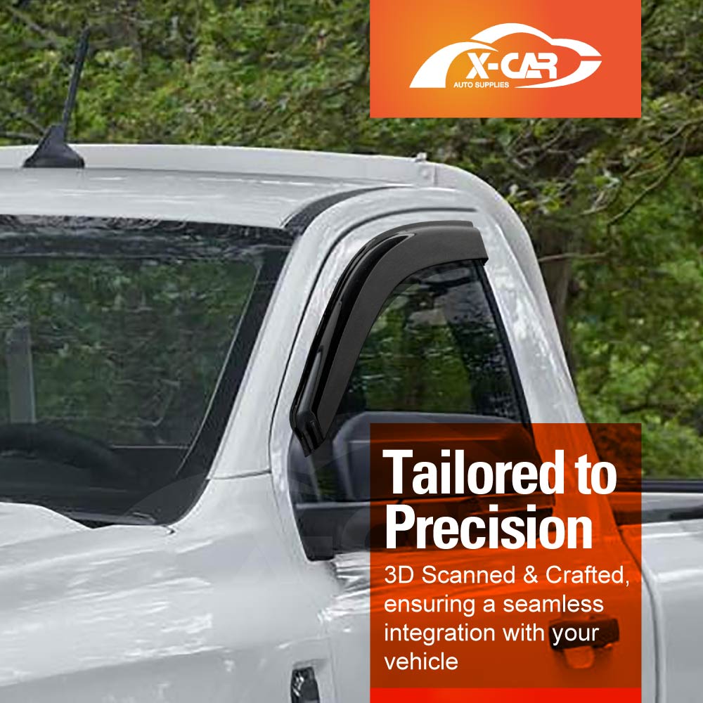 Weathershields for Ford Ranger Single Cab 2011-2022 Car Weather Shields Wind Deflectors Sun Visors