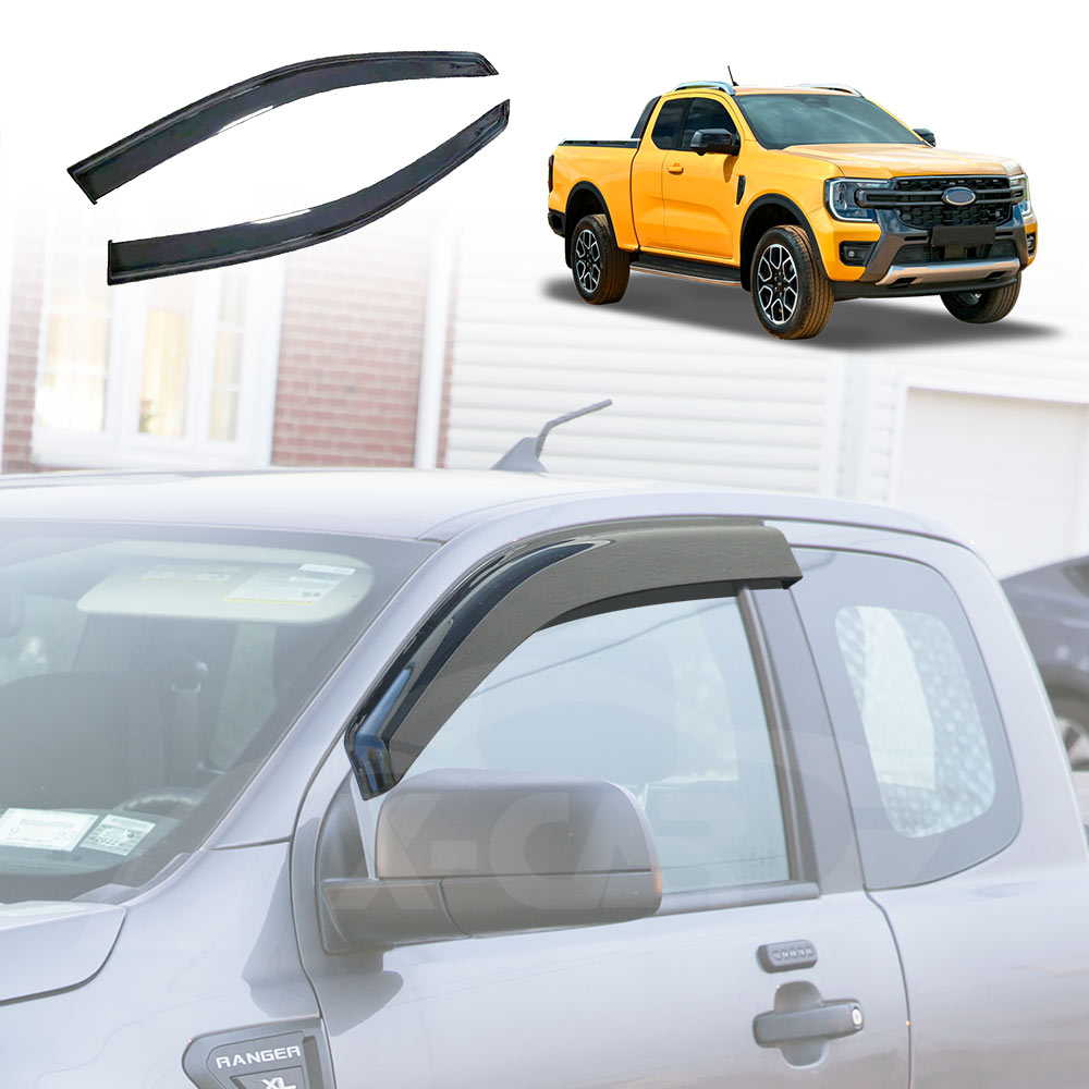 Tinted Weather Shields For Ford Ranger PX Series Dual Cab (06/11 - 04/22) – Unbranded