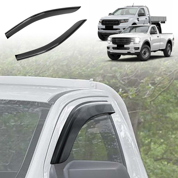 WeatherShields for Ford Next-Gen Ranger Single Cab 2022-2025 Car Weather Shields Wind Deflectors Sun Visors