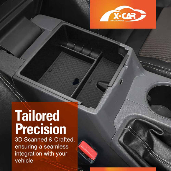 Organizer Tray for Ford Ranger Dual Cab 2011-2022 Armrest Centre Console Storage Box Cup Holder