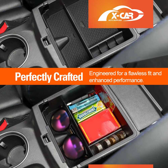 Organizer Tray for Ford Ranger Dual Cab 2011-2022 Armrest Centre Console Storage Box Cup Holder