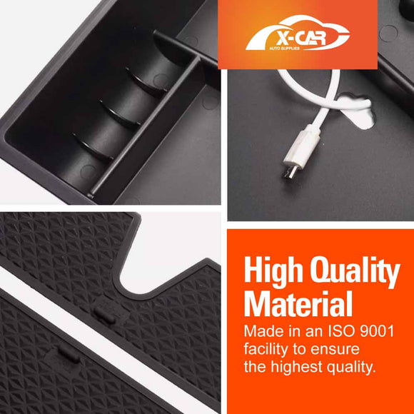 Organizer Tray for Ford Ranger Dual Cab 2011-2022 Armrest Centre Console Storage Box Cup Holder