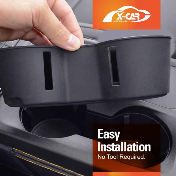 Organizer Tray for Ford Ranger Dual Cab 2011-2022 Armrest Centre Console Storage Box Cup Holder