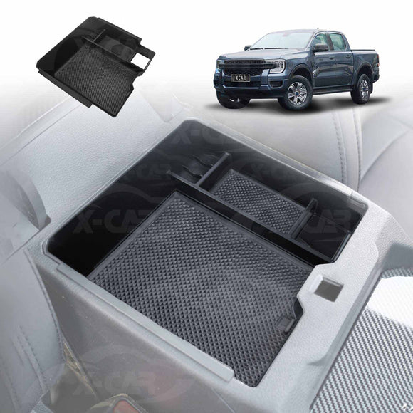 Centre Console Organizer for Ford Next-Gen Ranger 2022-Onwards Armrest Tray Cup Holder Storage Box Interior Accessories