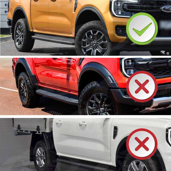 Mud Flaps Splash Guards for Ford NEXT-GEN Ranger Dual Cab 2022-Onwards