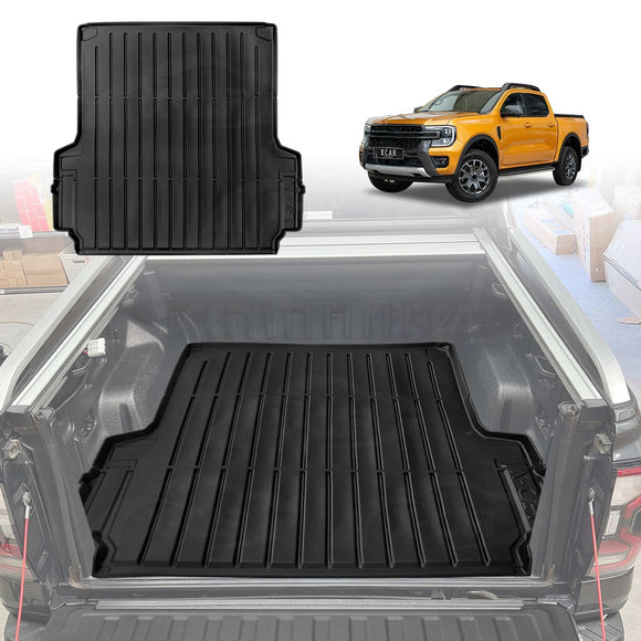 Tub Liner Tailgate Mat for Ford Next-Gen Ranger Raptor RA 2022-2025 Heavy Duty Cargo Trunk Mat