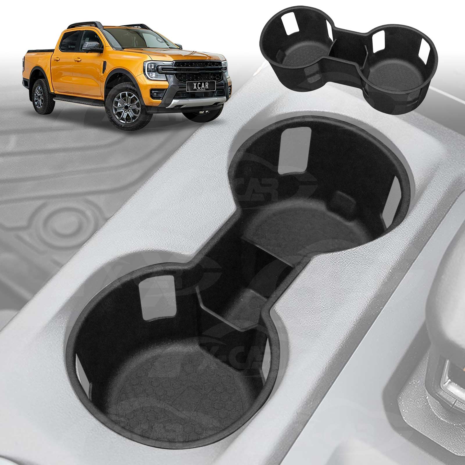 Centre Console Cup Holder Insert for Ford Next-Gen Ranger 2022-Onwards Interior Accessories