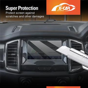 Tempered Glass Screen Protector for Ford Ranger 2011-2022 Dual Cab Touchscreen Anti-Scratch Cover Accessories - 0