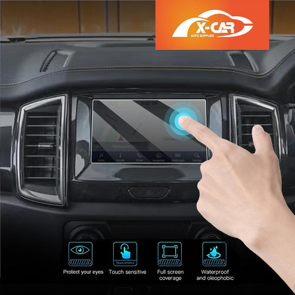 Tempered Glass Screen Protector for Ford Ranger 2011-2022 Dual Cab Touchscreen Anti-Scratch Cover Accessories