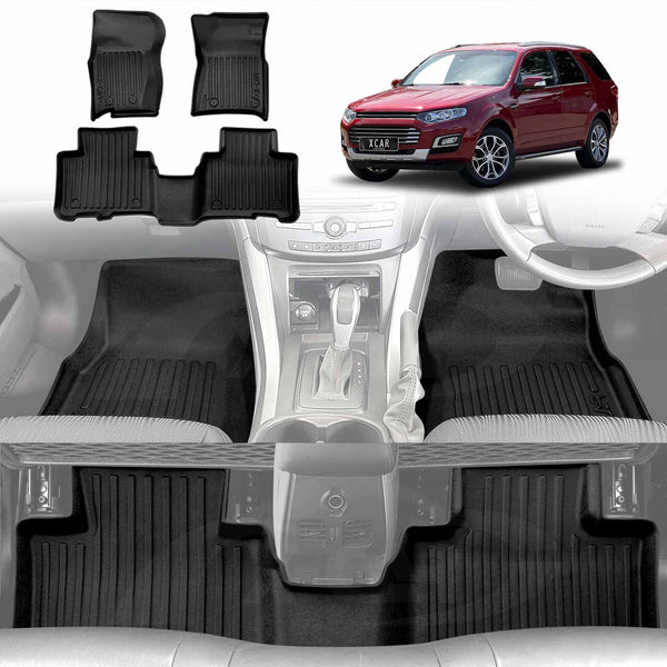 3D Floor Mats for Ford Territory 2004-2016 All-Weather Liners