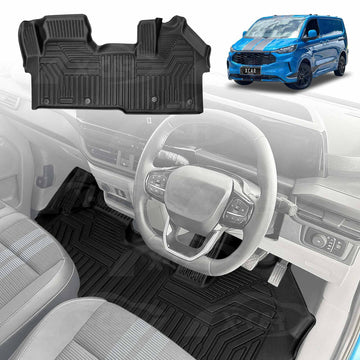 3D Floor Mats for Ford Transit Custom AV Series 2023-Onwards All-Weather Liners