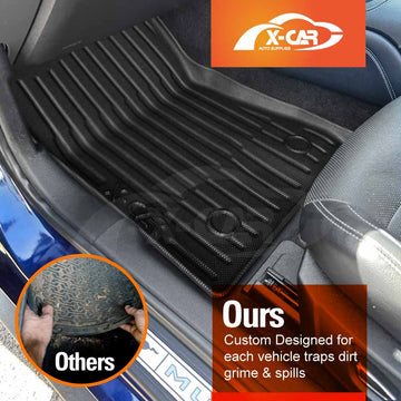 3D Floor Mats for Ford Mustang 2015-Onwards All-Weather Car Liners - 0