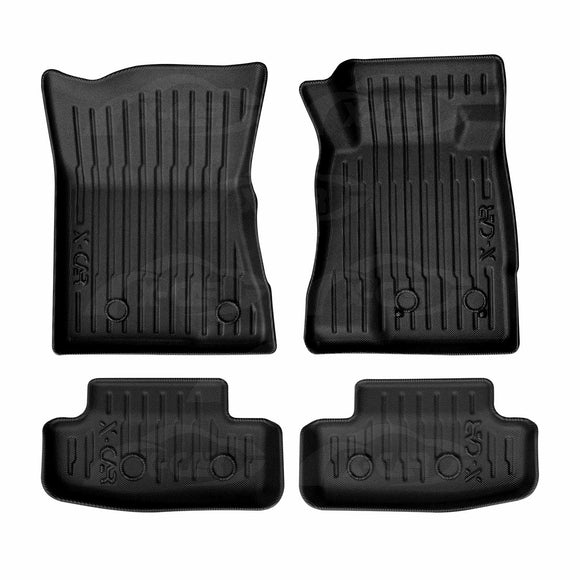3D Floor Mats for Ford Mustang 2015-Onwards All-Weather Car Liners