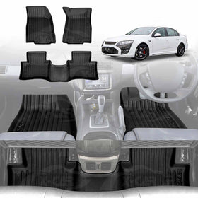 3D Floor Mats for Ford Performance Vehicle FPV F6 GS GT 2008-2014 All-Weather Car Liners