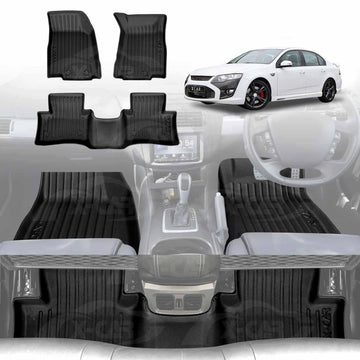 3D Floor Mats for Ford Performance Vehicle FPV F6 GS GT 2008-2014 All-Weather Car Liners