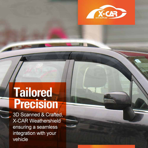 Weathershields for Subaru Forester 2012-2018 Car Weather Shields Wind Deflectors Sun Visors