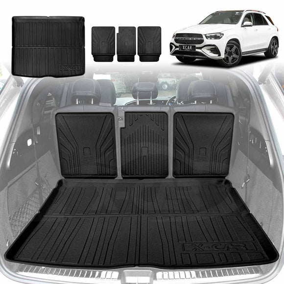 Boot Liner/ Back Seat Protector for Mercedes-Benz GLE 7 Seater 2018-Onwards All Weather Car Mat