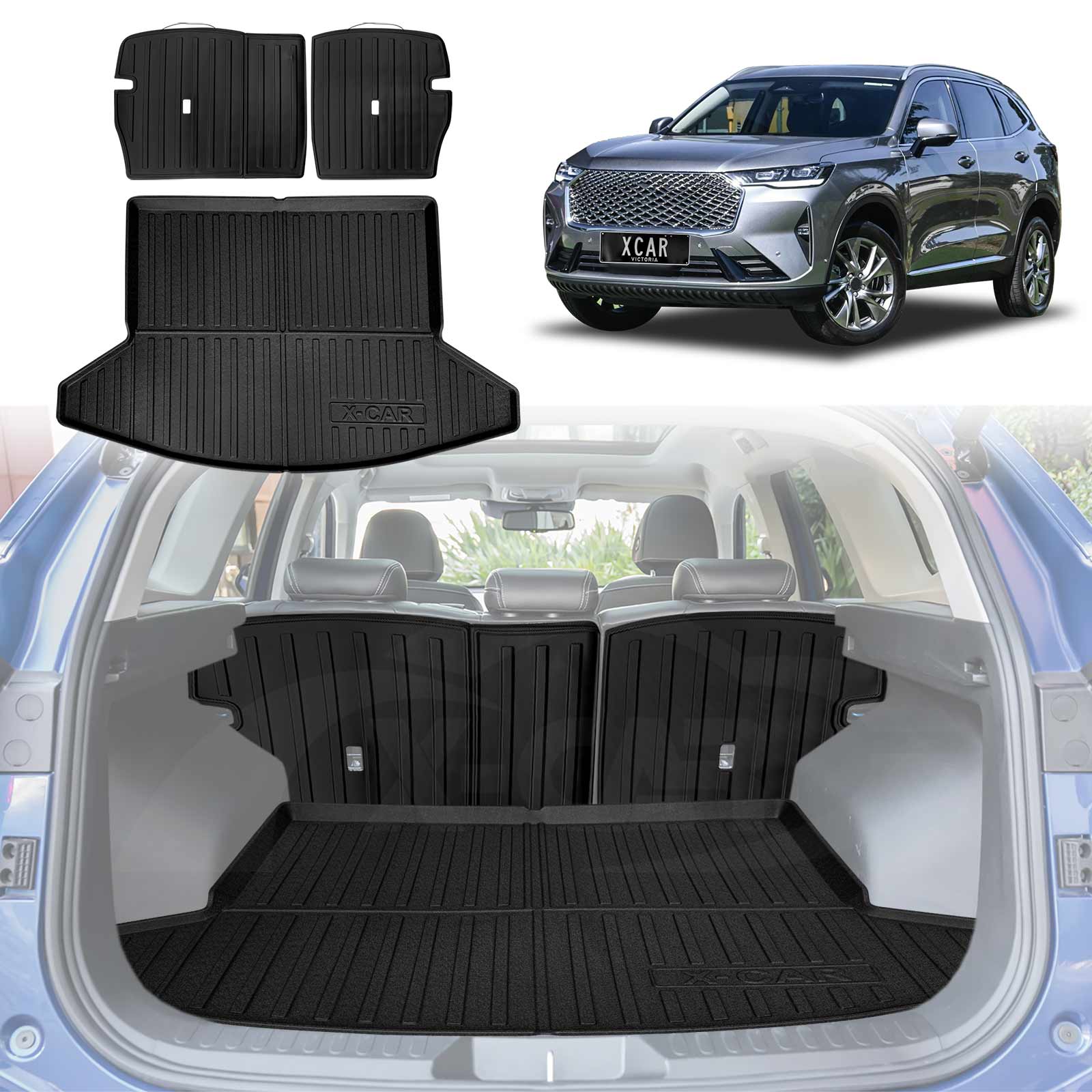 Boot Liner / Back Seats Protector for Haval H6 / H6 GT / Hybrid 2021-2025 - 0