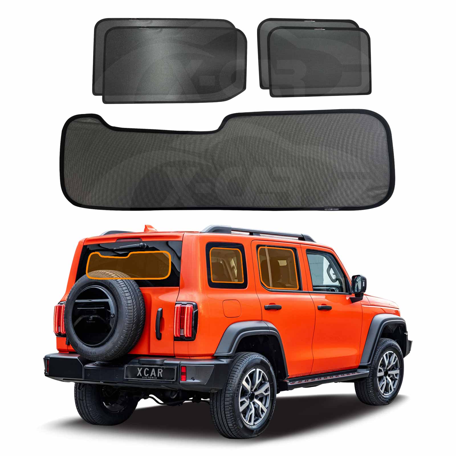 GWM Tank 300 Window Sun Shades Mesh AU | X-CAR
