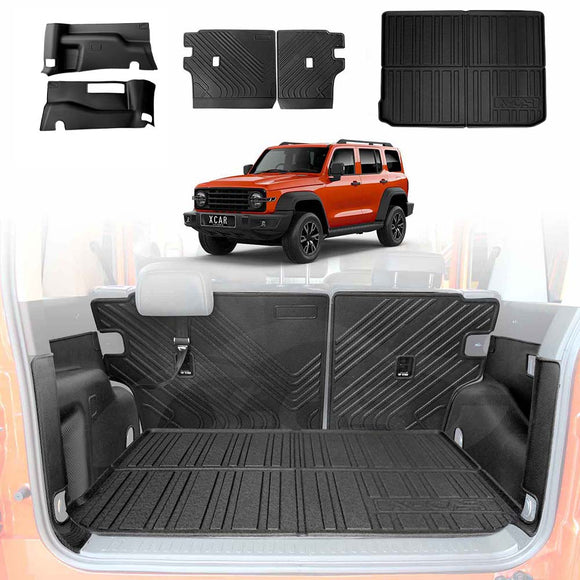 Boot Liner / Back Seat Protector for GWM Tank 300 2023-Onwards Boot Side Liner Mats