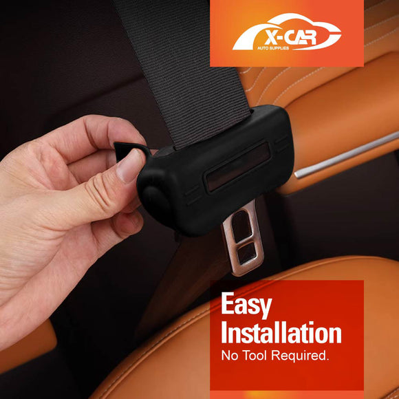 Seatbelt Buckle Silicone Protective Covers for Car Seat Belt Protector Universal Anti-Scratch Interior Accessories Set of 2