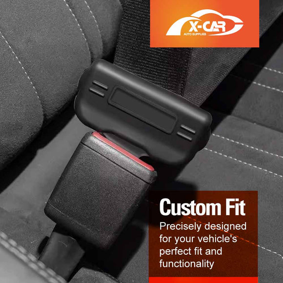 Seatbelt Buckle Silicone Protective Covers for Car Seat Belt Protector Universal Anti-Scratch Interior Accessories Set of 2