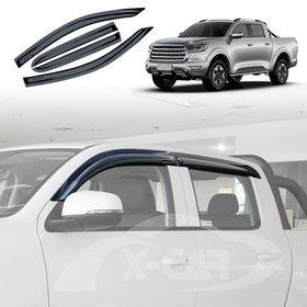 WeatherShields for GWM UTE Cannon 2021-Onwards Car Weather Shields Wind Deflectors Sun Visors