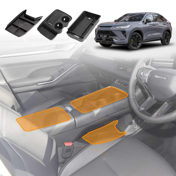 Centre Console Organiser Tray for GWM Haval H6 GT 2026-Onwards Armrest Storage Box Cup Holder