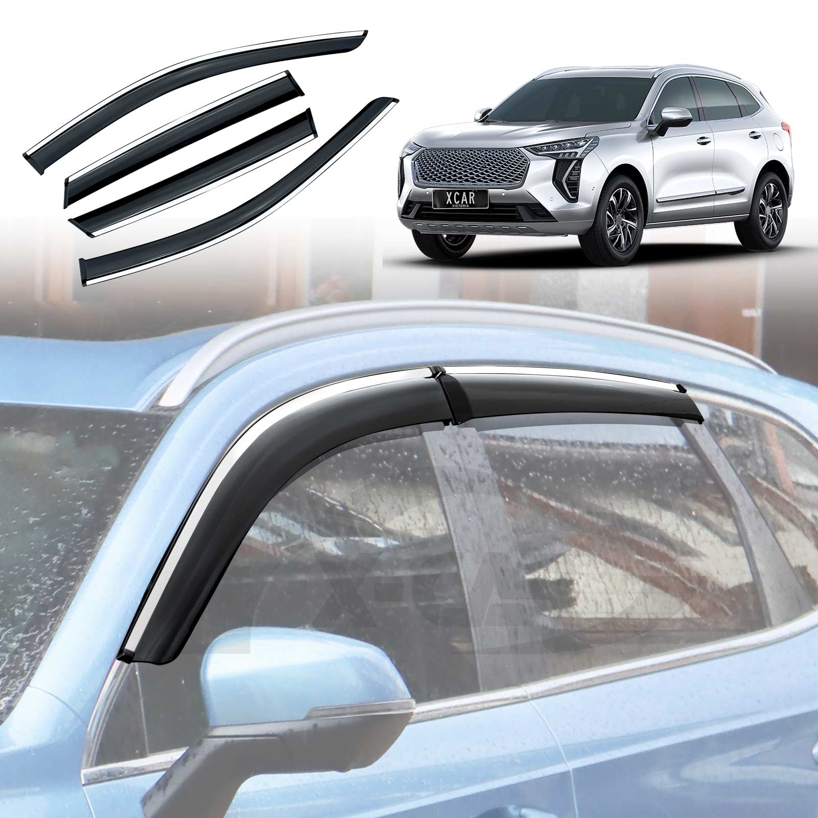 WeatherShields for GWM Haval Jolion 2021-2024 Deflectors Window Sun Visor